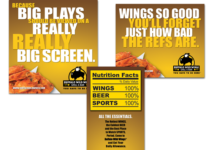 BUFFALO WILD WINGS / Print Campaign / MN | Foster Barker Creative